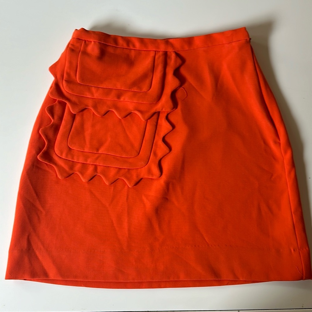 Victoria Beckham Orange mini Skirt